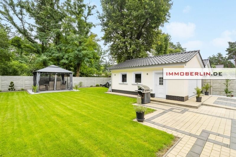 IMMOBERLIN.DE - Topzustand! Traumhaftes Haus mit Südterrasse, Sonnengarten, und Erdwärmepumpe